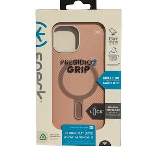 i3. Speck Presidio2 Grip W/ClickLock Case for Apple iPhone 15 Pro Max -Pink/Rose